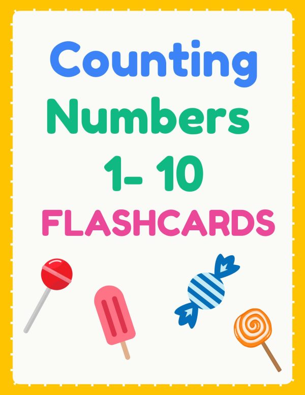 Printable Number Counting (1–10) Flashcards