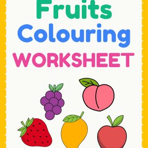 Fruits Colouring Worksheets